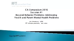 CA Symposium 2016
