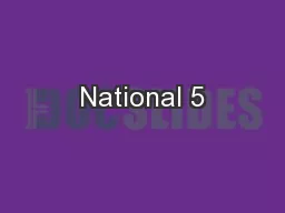 National 5