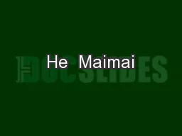 He  Maimai