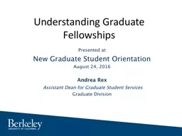Understanding Graduate Fellowships