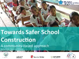 Towards Safer School Construction