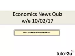 Economics News Quiz
