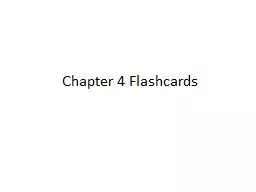Chapter 4 Flashcards