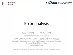 Error analysis
