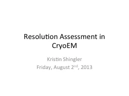 Resolution Assessment in
