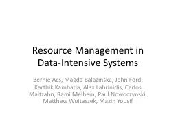 Resource Management in
