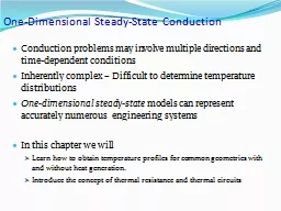 One-Dimensional Steady-State Conduction