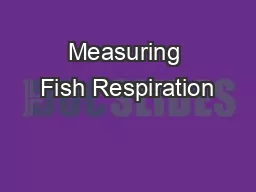 Measuring Fish Respiration