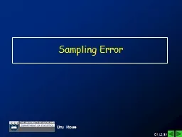 Sampling Error