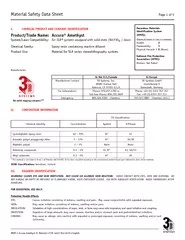 Material Safety Data Sheet Page of MSDS Accura Amethys