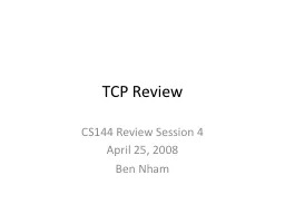 TCP Review