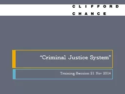 “Criminal Justice Syste