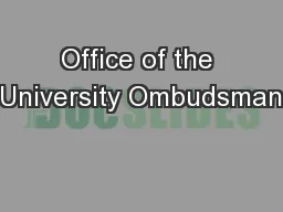 Office of the University Ombudsman