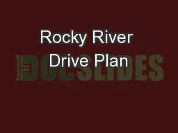 Rocky River Drive Plan