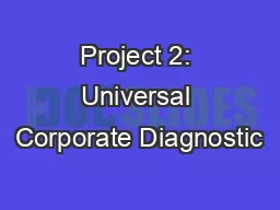Project 2: Universal Corporate Diagnostic