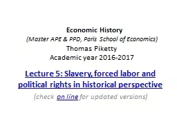    Economic History