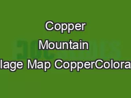  Copper Mountain Village Map CopperColorado