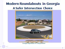 1 Modern Roundabouts in Georgia