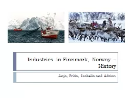 Industries in Finnmark, Norway –