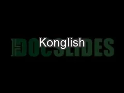 Konglish