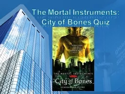 The Mortal Instruments: City of Bones Quiz