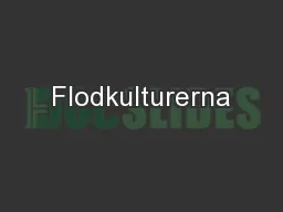 Flodkulturerna