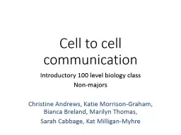 Cell to cell communication