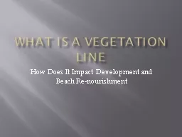 What is a Vegetation Line