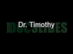 Dr. Timothy