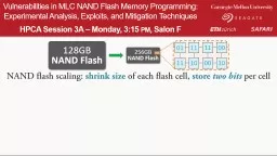 Vulnerabilities in MLC NAND Flash Memory Programming: