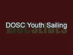 DOSC Youth Sailing