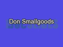 Don Smallgoods