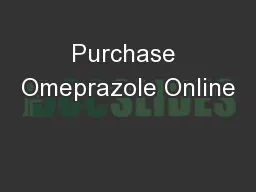 Purchase Omeprazole Online