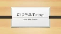 DBQ Walk Through