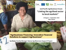 “ Agribusiness Financing: Innovative Financial Solutions