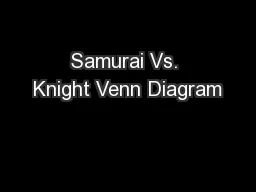 Samurai Vs. Knight Venn Diagram