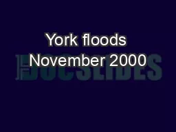 York floods November 2000