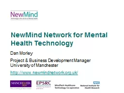 NewMind Network for Mental Health Technology