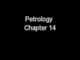 Petrology Chapter 14