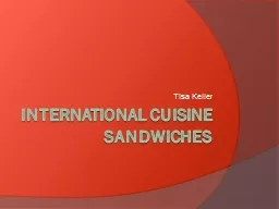 International cuisine sandwiches
