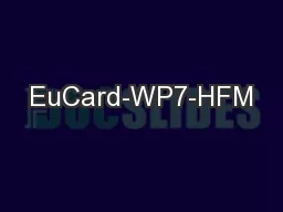 EuCard-WP7-HFM