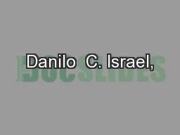 Danilo  C. Israel,
