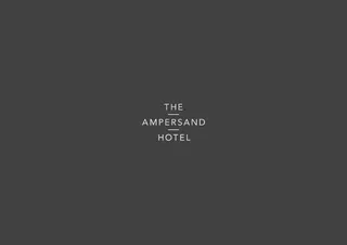 The Ampersand Hotel in Londons South Kensington is whe