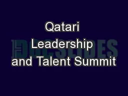 Qatari Leadership and Talent Summit