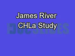James River CHLa Study
