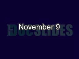 November 9