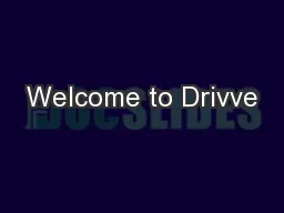 Welcome to Drivve