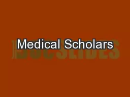 Medical Scholars