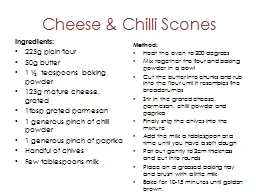 Cheese & Chilli Scones