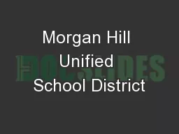 Morgan Hill Unified School District